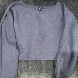 Windsor Blue Off-the-Shoulder Sweater